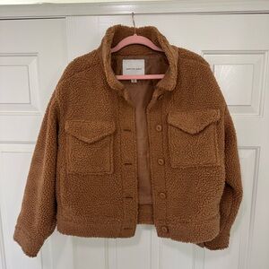 American Eagle Tan Sherpa Jacket